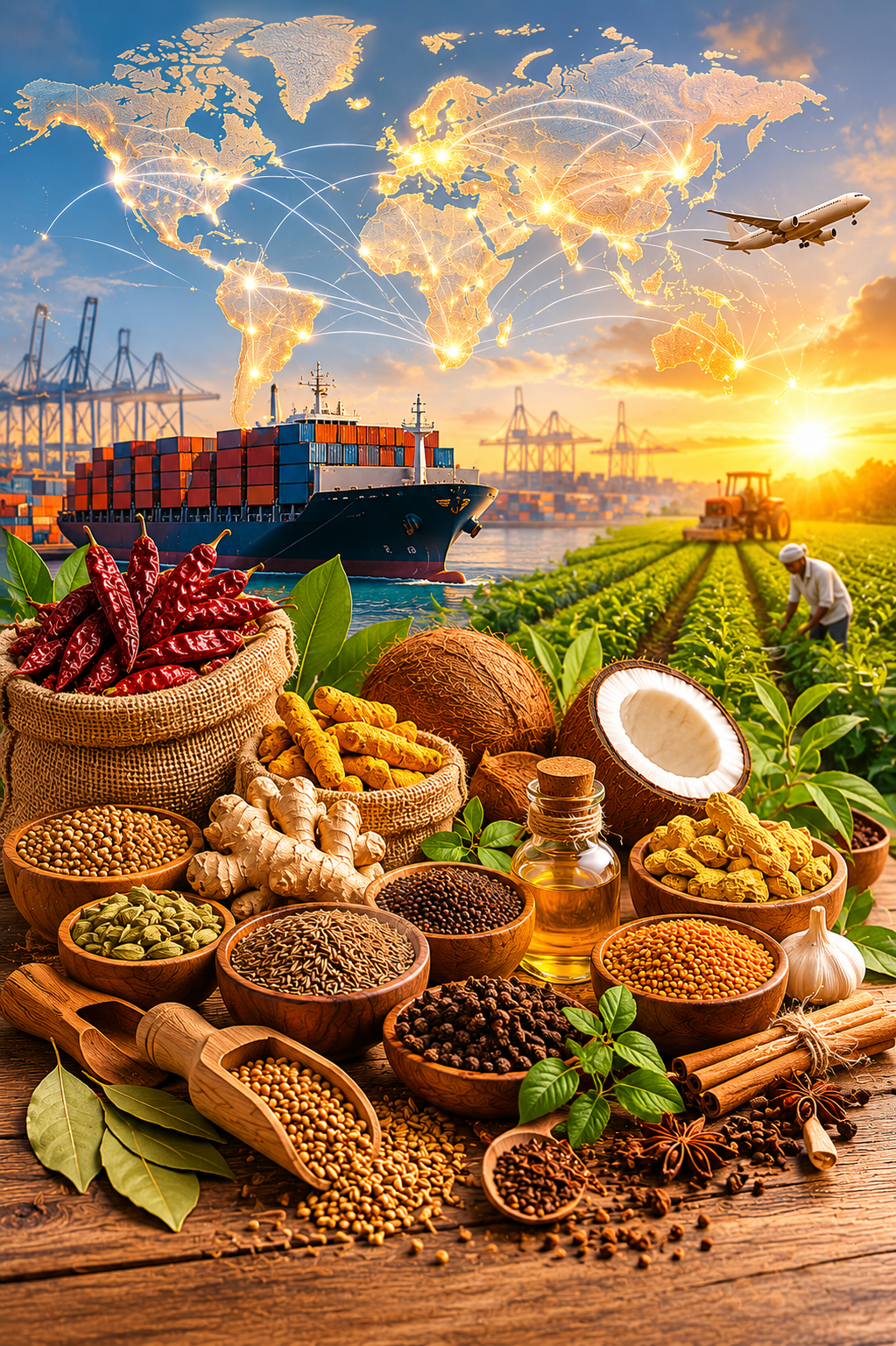 ORIFIELDS INTERNATIONAL is a trusted Indian Spice Exporter supplying premium black pepper, cardamom, cloves, nutmeg, turmeric and other agricultural products to global buyers.