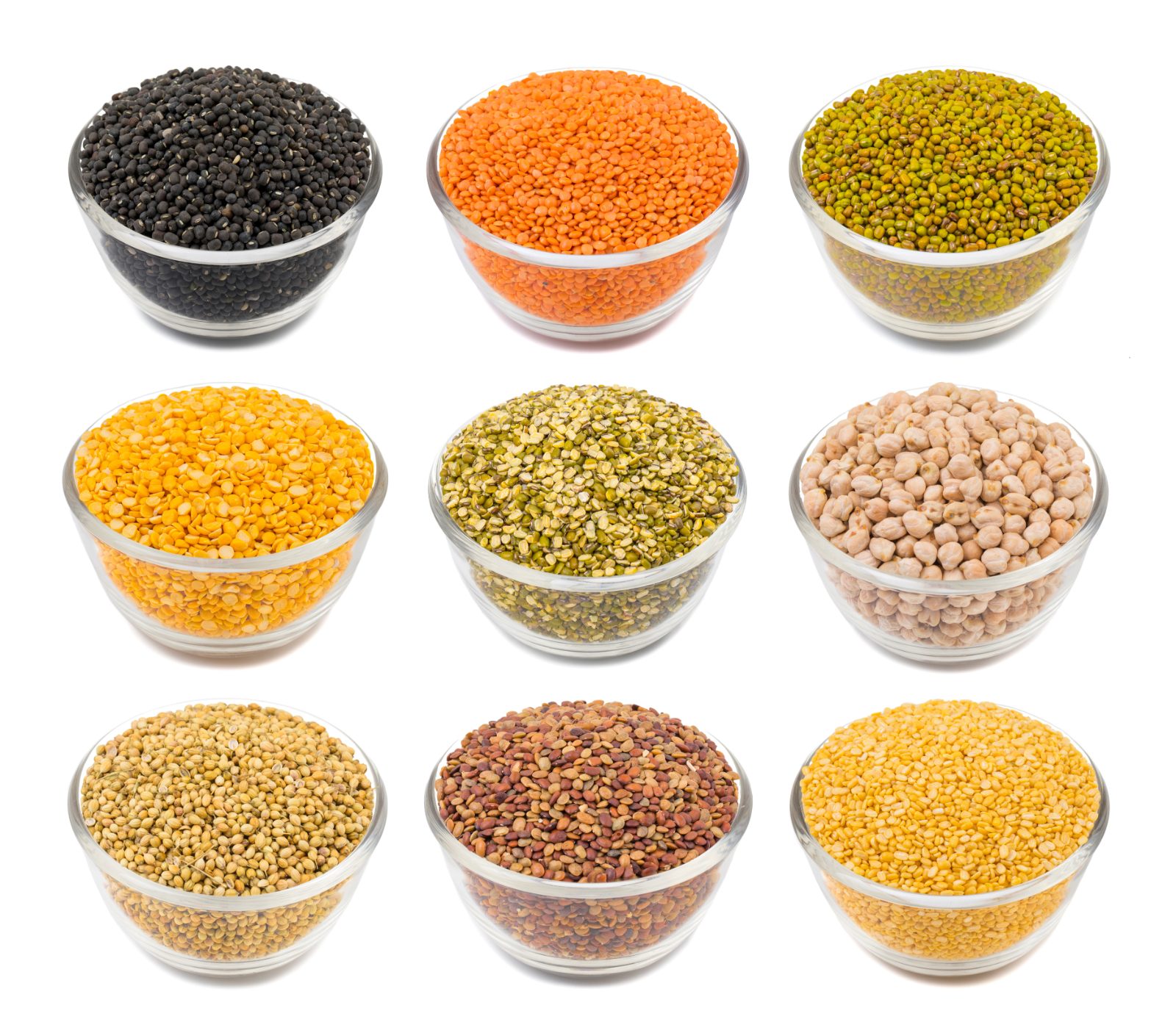 Indian dal and lentils variety - toor masoor chana and urad dal exported by Orifields International India